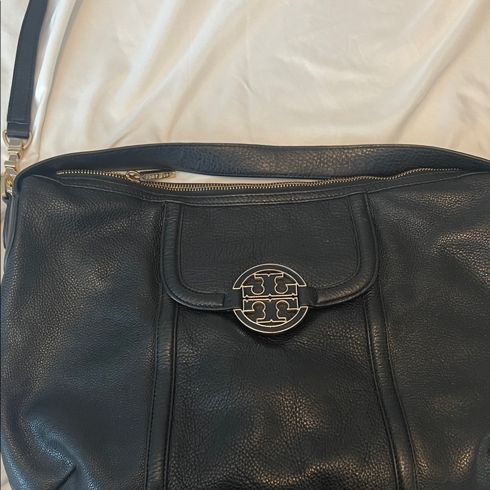 Tory Burch Black Leather Shoulder Bag